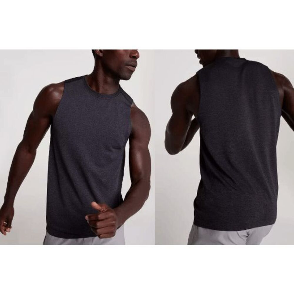 Vrst Men's Upf 30+ Circuit Seamless Space Dye Tank Top S